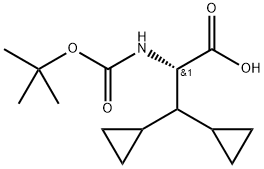 Acido (S)-2-((terz-butossicarbonil)ammino)-3,3-diciclopropilpropanoico