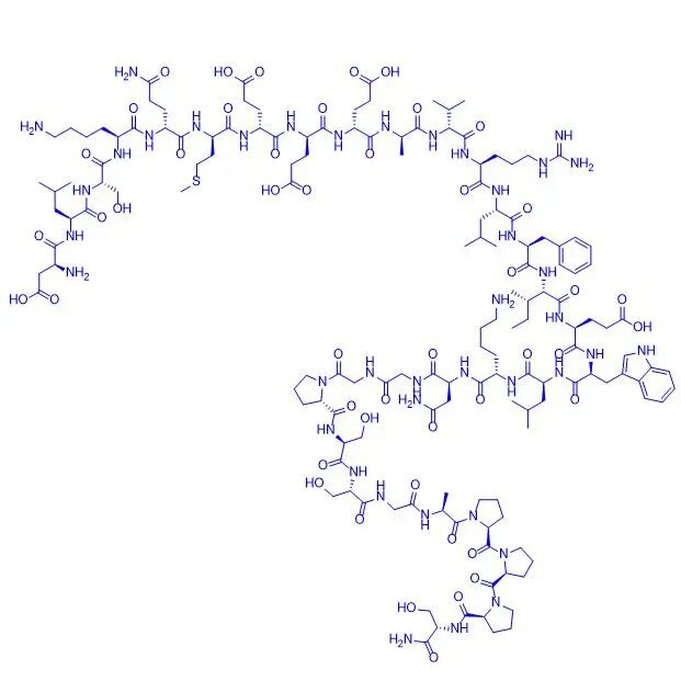 L'avexitide (Exendin(9-39) amide) è l'antagonista del recettore GLP-1 a più rapido sviluppo a livello mondiale; è un polipeptide lineare composto da 31 aminoacidi con una modifica ammidica C-terminale.