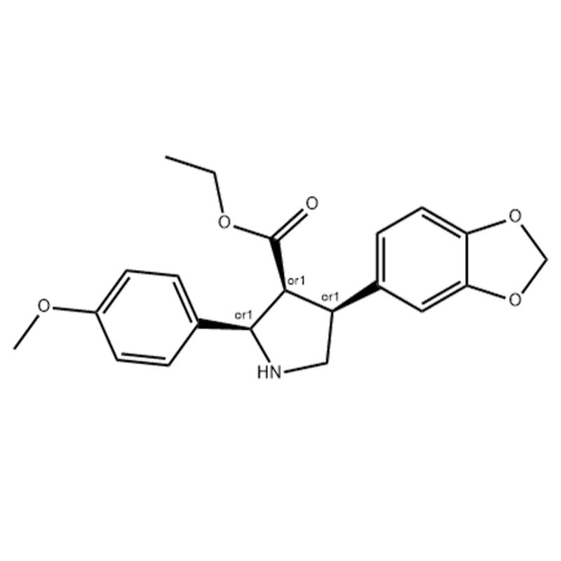 Acido 3-pirrolidinecarbossilico, 4-(1,3-benzodiossol-5-il)-2-(4-metossifenil)-, estere etilico, (2α,3α,4α)-