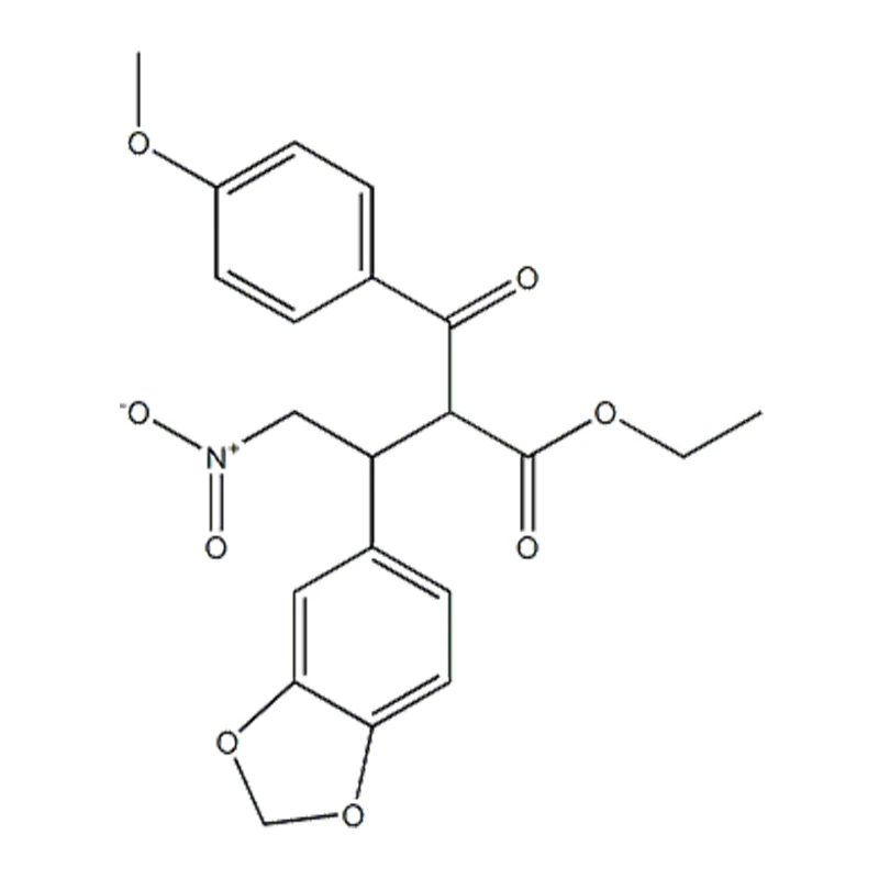 Etil 2-(4-metossibenzoil)-3-(3,4-metilendiossi-fenil)-4-nitro-butanoato