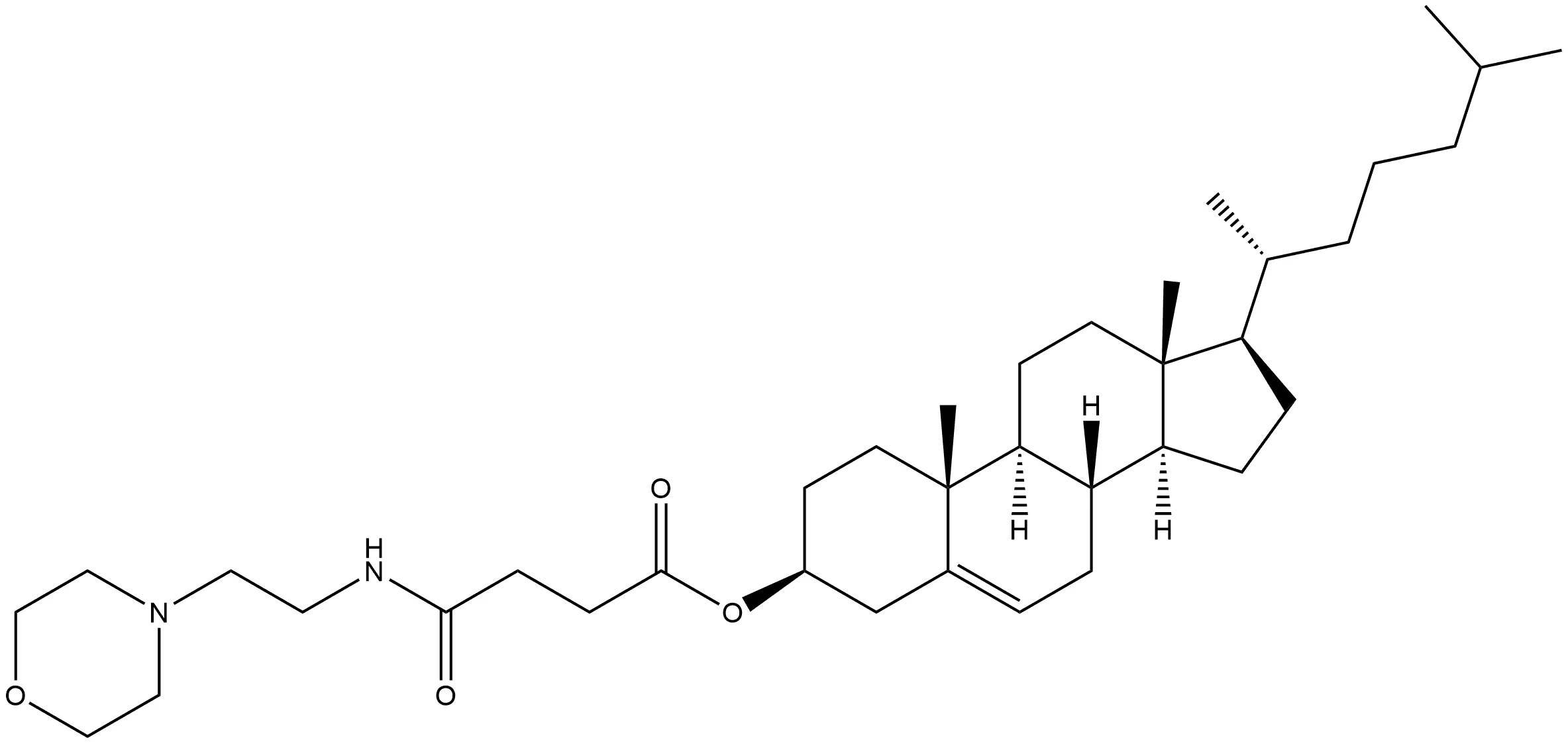 Cholest-5-en-3-ol (3β)-, 3-[4-[[2-(4-morpholinyl)ethyl]amino]-4-oxobutanoate]