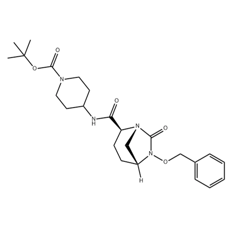 tert-butile 4-((2S,5R)-6-(benzilossi)-7-osso-1,6-diazabiciclo[3.2.1]ottano-2-carbossammido)piperidina-1-carbossilato
